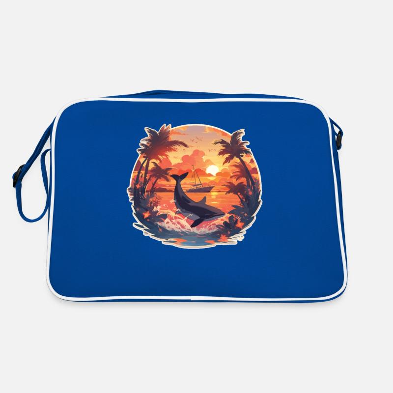 Sailing Sailing Ship Sailing Sunset Retro Bag