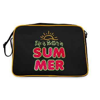 Pastèque - Sac Retro - noir/or - Dos