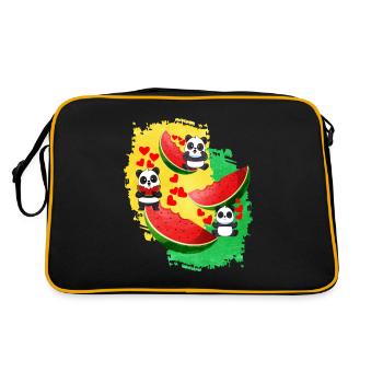 Pastèque - Sac Retro - noir/or - Dos
