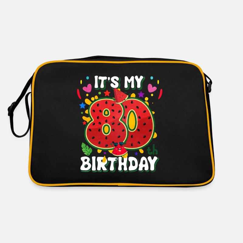 80th Birthday Watermelon Retro Bag