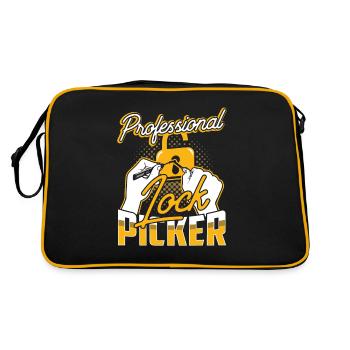 Professional Lock Cracker Lock Picker Cracking - Retro Bag - black/gold - Back
