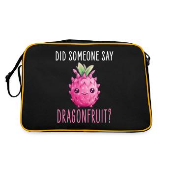 Dragon Fruit Kawaii - Sac Retro - noir/or - Dos