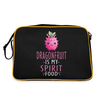 Dragon Fruit Kawaii - Retro Bag - black/gold - Back