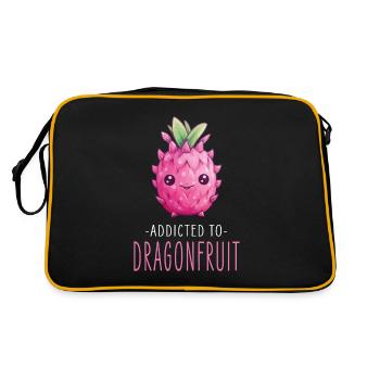 Dragonfruit Kawaii - Retro Bag - black/gold - Back
