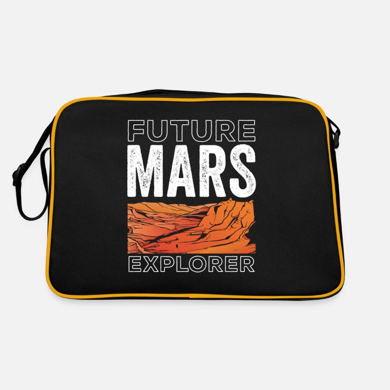 Zukünftiger Mars Erforscher Astronaut Planet Retro Tasche