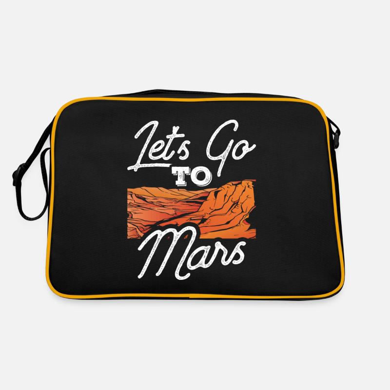 Allons à Mars Planet Astronaut Space Sac Retro