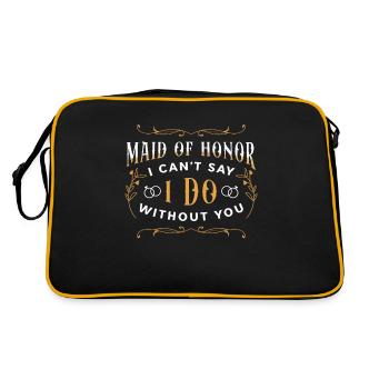 Demoiselle d’honneur Je ne peux pas dire que je me passe de demoiselle d’honneur - Sac Retro - noir/or - Dos