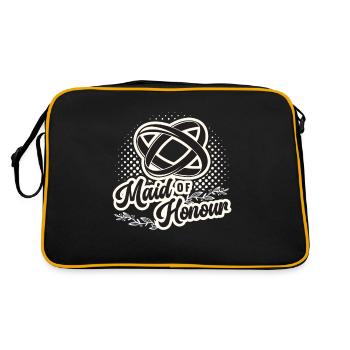 Maid Of Honour Bachelorette Wedding Bridesmaid - Retro Bag - black/gold - Back