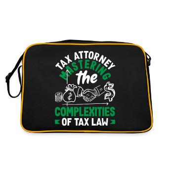 Tax Attorney Mastering the Complexities of Tax Law - Retro Bag - black/gold - Back