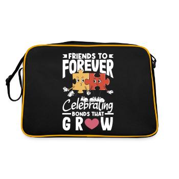 Friends to Forever Celebrating Bonds That Grow - Retro Bag - black/gold - Back