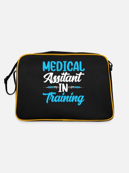 Medical Assistant In Training Assistance - Retro Bag - black/gold - Back