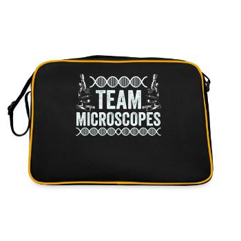Team Microscopes Microscopes Sayings Microscope - Retro Bag - black/gold - Back
