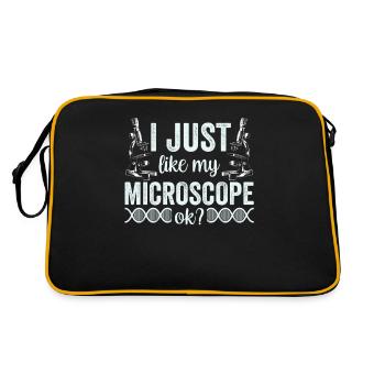 I just really like my microscope Microscope - Retro Bag - black/gold - Back
