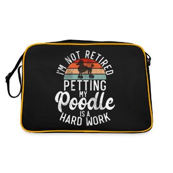 Cadeaux Caniche - Sac Retro - noir/or - Dos