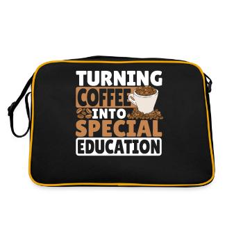 Un enseignant SPED transforme le café en éducation spécialisée - Sac Retro - noir/or - Dos