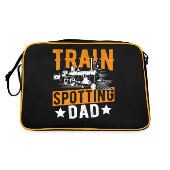 Train Spotting Dad Trainspotter Train Spotting - Retro Bag - black/gold - Back