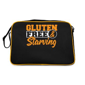Sans gluten et affamé. Sans gluten - Sac Retro - noir/or - Dos