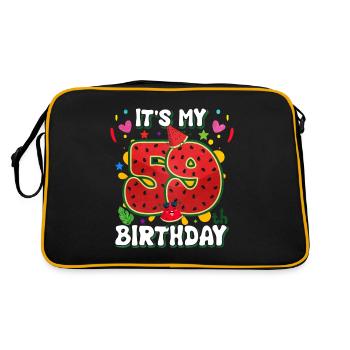 59e anniversaire Pastèque - Sac Retro - noir/or - Dos