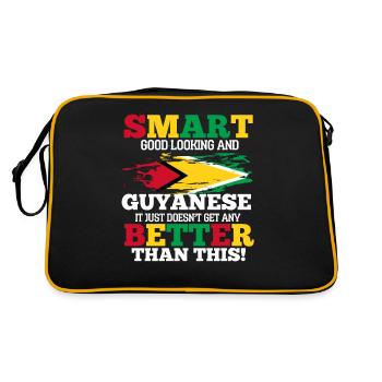 Guyana - Sac Retro - noir/or - Dos