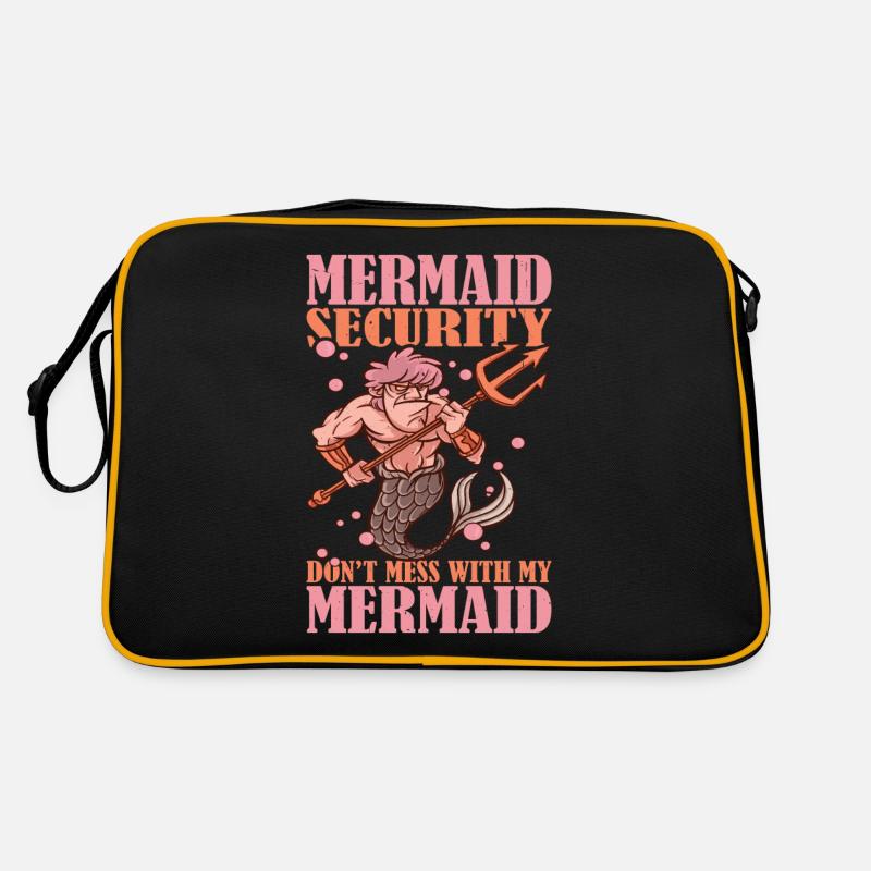 Mermaid Security, Don't Mess With My Mermaid Retro Bag