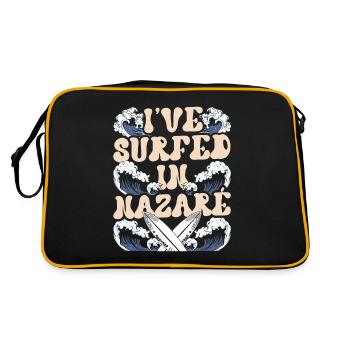 J’ai surfé à Nazaré Surfer Surfer - Sac Retro - noir/or - Dos