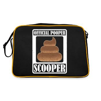 Pooper Scooper officiel 32 - Sac Retro - noir/or - Dos