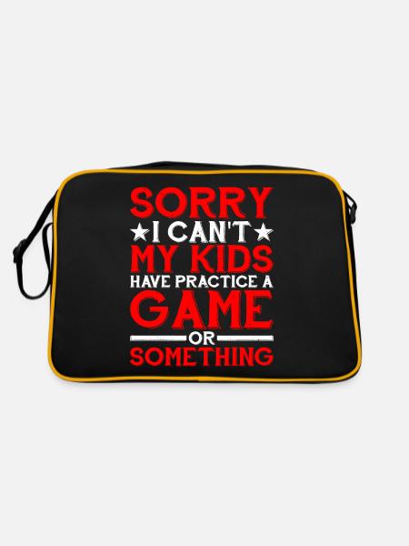 My Kids Have Practice A Game Or Something 44 - Retro Bag - black/gold - Back