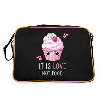 Cupcake Kawaii - Retro Bag - black/gold - Back