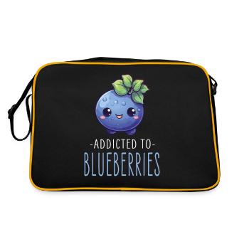Blueberry Kawaii - Retro Bag - black/gold - Back