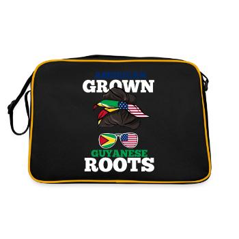 Guyana - Sac Retro - noir/or - Dos