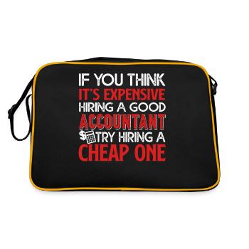 Accountant Good Accountant - Retro Bag - black/gold - Back