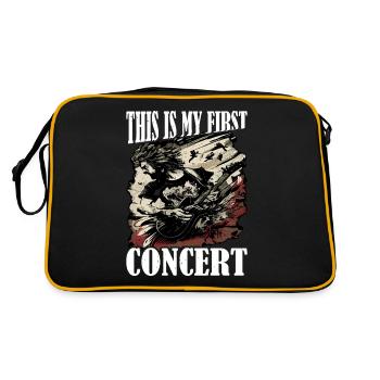 This Is My First Concert 56 - Retro Bag - black/gold - Back