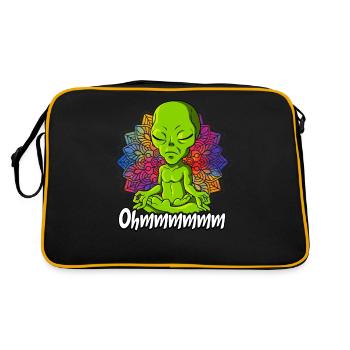 Yoga Ohmmm Namaste - Sac Retro - noir/or - Dos