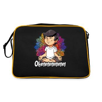 Yoga Ohmmm Namaste - Sac Retro - noir/or - Dos