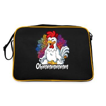 Yoga Ohmmm Namaste - Sac Retro - noir/or - Dos