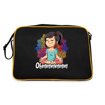 Yoga Ohmmm Namaste - Sac Retro - noir/or - Dos
