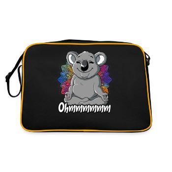 Yoga Ohmmm Namaste - Sac Retro - noir/or - Dos