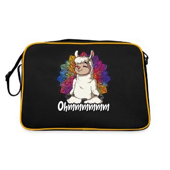 Yoga Ohmmm Namaste - Sac Retro - noir/or - Dos