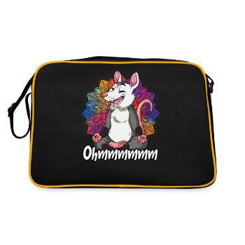 Yoga Ohmmm Namaste - Sac Retro - noir/or - Dos
