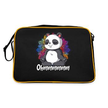 Yoga Ohmmm Namaste - Sac Retro - noir/or - Dos
