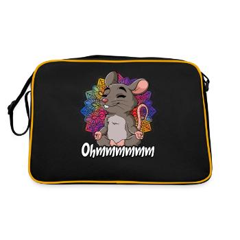 Yoga Ohmmm Namaste - Sac Retro - noir/or - Dos