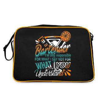 Bartender I'm A Bartender - Retro Bag - black/gold - Back