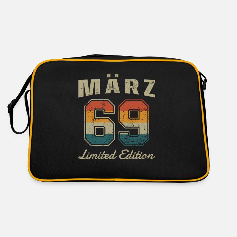 Geburtstag: März 1969 - Limited Edition Retro Retro Tasche