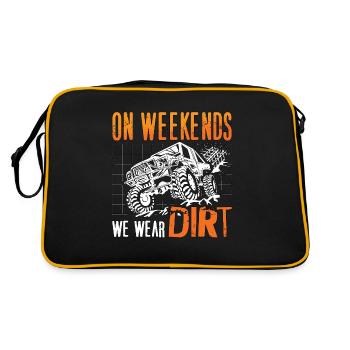Course hors route Le week-end, nous portons du motocross hors route - Sac Retro - noir/or - Dos