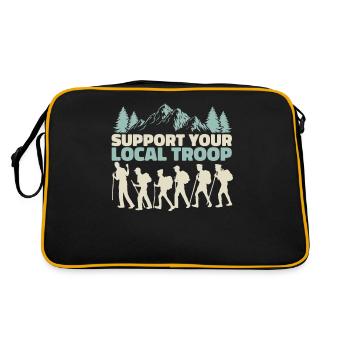 Pfadfinder Trupp - Retro Tasche - Schwarz/Gold - Hinten
