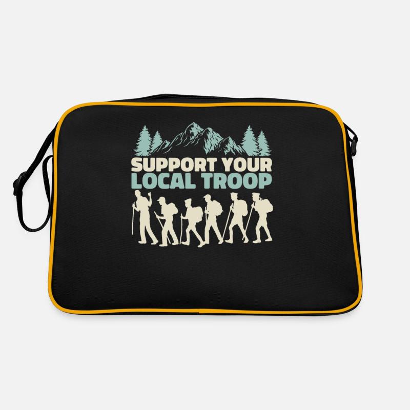 Escouade scout - Sac Retro - noir/or