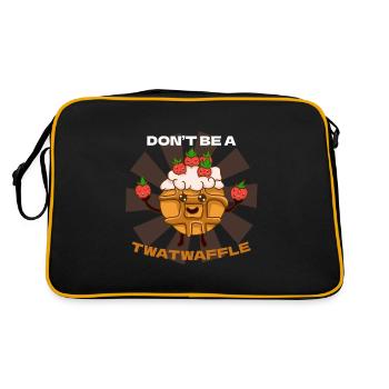 Waffle - Retro Bag - black/gold - Back