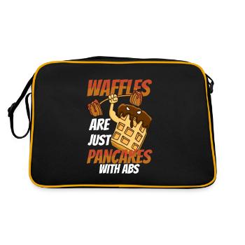Waffle - Retro Bag - black/gold - Back