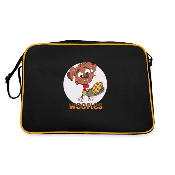 Waffle - Retro Bag - black/gold - Back