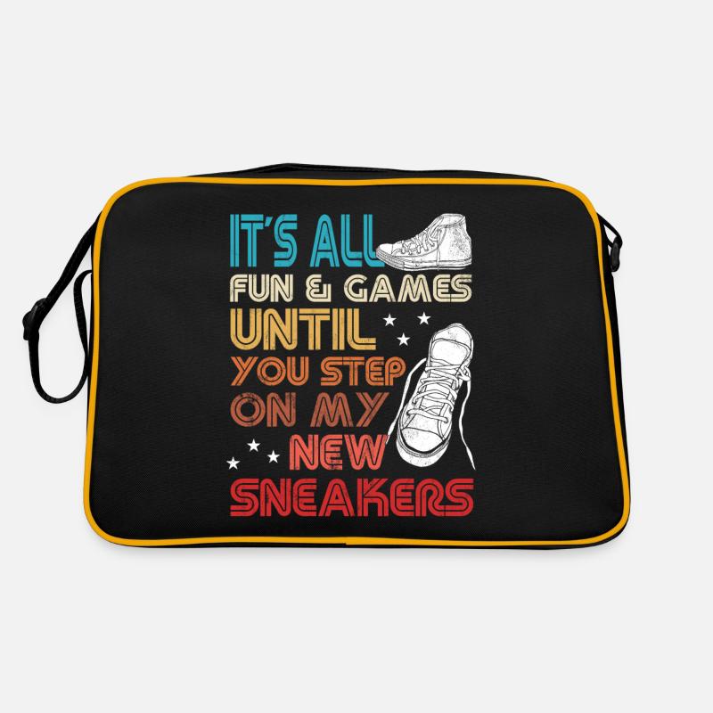 Fan de chaussures « Tu marches sur mes baskets » Sac Retro